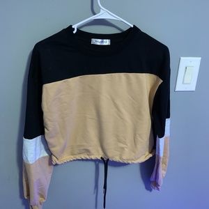 long sleeve crop top